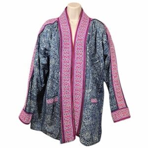 HMONG Vintage Tribal Jacket Embroidered One Size 5477